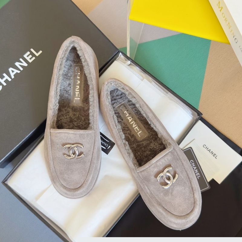 Ch*el leather shoes
